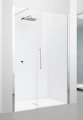 Novellini Young 2.0 G+F in line drzwi prysznicowe skrzydłowe 100cm(97-101cm), profil srebrny, szkło bezbarwne Y2GFL97-1B