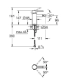 GROHE Essence New bateria bidetowa, phantom black 24395KF1