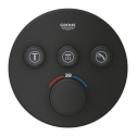GROHE Grohtherm SmartControl bateria termostatyczna do obsługii 3 wyjść, element zewnętrzny, phantom black 29508KF0