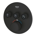 GROHE Grohtherm SmartControl bateria termostatyczna do obsługii 3 wyjść, element zewnętrzny, phantom black 29508KF0
