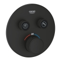 GROHE Grohtherm SmartControl bateria termostatyczna do obsługii 2 wyjść, element zewnętrzny,  phantom black 29507KF0