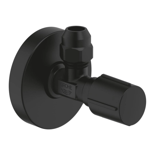 GROHE zawór przyłączeniowy podwójny 1/2"x3/8", phantom black 22074KF0