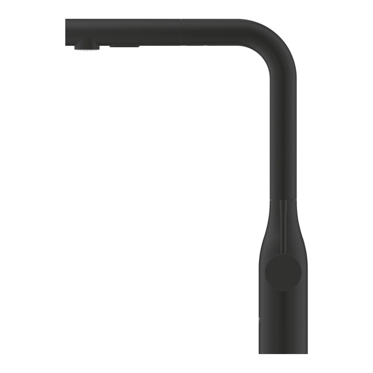 GROHE Essence bateria zlewozmywakowa z wyciąganą wylewką, phantom black 30504KF0