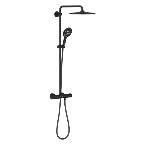 GROHE Grohtherm Rainshower SmartActive 310 komplet prysznicowy z termostatem do montażu ściennego, phantom black 22119KF0