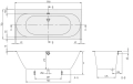 VILLEROY&BOCH Oberon wanna prostokątna 170x75cm UBQ170OBR2DV01