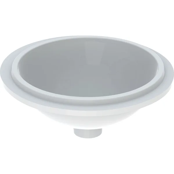 GEBERIT VariForm umywalka podblatowa ø33cm, biała, KeraTect, szkliwiony spód, bez przelewu 500.747.00.2