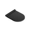 Catalano Zero NewFlush miska podwieszana 55x35cm z deską wolnoopadającą i mocowaniem, czarny mat 1VS55NRNS+5SCSTPNS+5KFST00