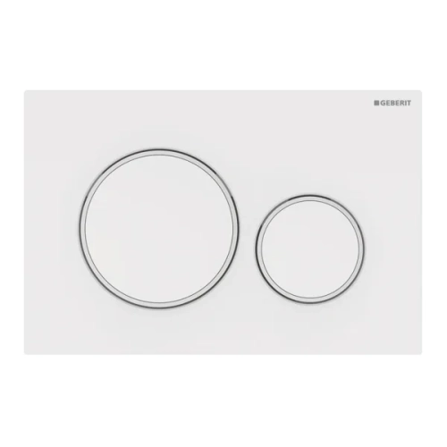 GEBERIT Sigma20 przycisk spłukujący, biały połysk/biały matowy 115.882.11.1