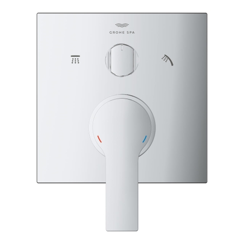 GROHE Allure bateria wannowa-prysznicowa 3-drożna podtynkowa, element zewnętrzny, chrom 29176001