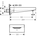HansGrohe Metropol wylewka wannowa 32543000