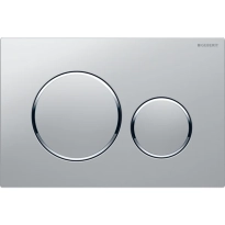 GEBERIT Sigma20 przycisk spłukujący, chrom mat/chrom/chrom mat, easy-to-clean 115.882.JQ.1