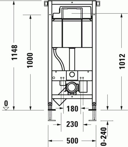 Duravit DuraSystem Standard stelaż do WC h-1148mm WD1011000000