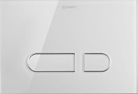 Duravit DuraSystem A1 przycisk spłukujący, szkło białe WD5002012000