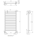 Imers Tell 5 grzejnik łazienkowy 530x940mm, biały 1152