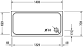 Duravit D-code brodzik prostokątny 140x70x6cm 720095000000000
