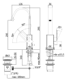 Paffoni Effe bateria umywalkowa EF877CR