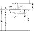 Duravit Foster umywalka nablatowa 49,5x35cm 0335500000