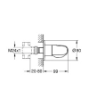 Grohe Grohtherm 1000 New element zewnętrzny zaworu podtynkowego 19981000 