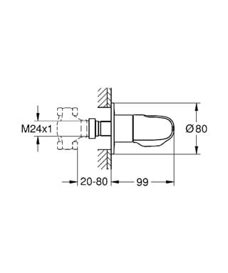 Grohe Grohtherm 1000 New element zewnętrzny zaworu podtynkowego 19981000 