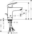 HansGrohe Logis Comfort Zone 100 bateria umywalkowa 71100000