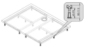 Sanplast stelaż do brodzików STS-088 194-E1428