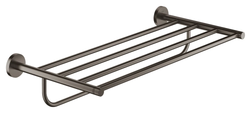 GROHE Essentials półka z wieszakiem na ręczniki,  grafit szczotkowany - brushed hard graphite 40800AL1.jpg
