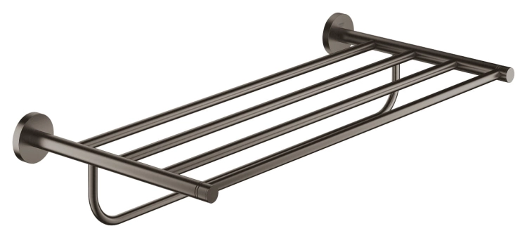 GROHE Essentials półka z wieszakiem na ręczniki,  grafit szczotkowany - brushed hard graphite 40800AL1.jpg