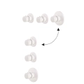 Paffoni Modular Box bateria wannowa-prysznicowa podtynkowa z termostatem, 2-drożna, biały mat MDE018BO