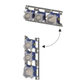 Paffoni Modular Box bateria wannowa-prysznicowa podtynkowa z termostatem, 2-drożna, stal szczotkowana MDE018ST