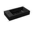 Kaldewei Cono umywalka ścienna 55x30cm z otworem, model 3073, czarny mat 9080.0639.3676
