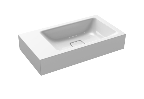 Kaldewei Cono umywalka ścienna 55x30cm bez otworu, model 3073, biała 9080.0643.3001