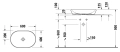 Duravit D-Neo umywalka nablatowa 60x40x12,5cm, antracyt mat 2372601370