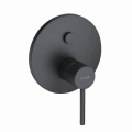 KLUDI Bozz PUSH & SWITCH bateria wannowo-prysznicowa podtynkowa, element zewnętrzny, czarny mat 386593976