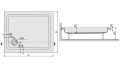 Sanplast Free Line brodzik prostokątny B/FREE 75x90x9+STB 615-040-0110-01-000