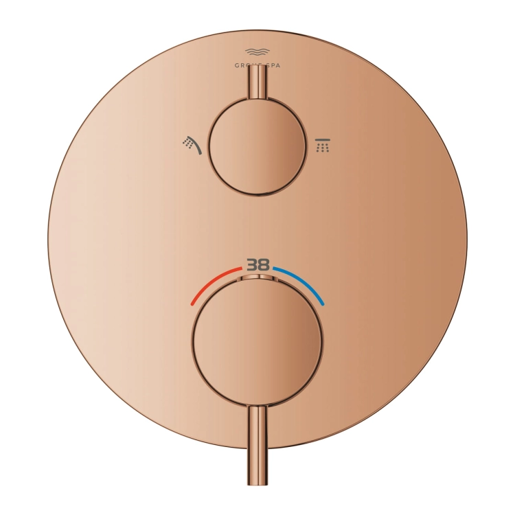 GROHE Atrio termostatyczna bateria do obsługi dwóch odbiorników, element zewnetrzny, warm sunset 24358DA0