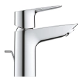 GROHE Start Edge Bateria umywalkowa, rozmiar S, zestaw odpływowy z drążkiem pociąganym, chrom, 24196001