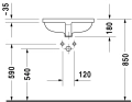 DURAVIT Starck 3 umywalka podblatowa 53x40cm, biała, 030549.00.00