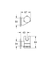 GROHE Tempesta uchwyt punktowy regulowany, chrom 27595000