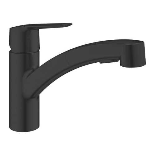 GROHE Start bateria zlewozmywakowa z wyciąganą wylewką, matte black 303072431