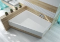 Sanplast Free Line wanna trapezowa lewa WTL/FREE 175x135x80+STW 610-040-1320-01-000