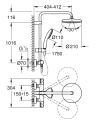GROHE Tempesta 210 system prysznicowy z termostatem, chrom 26811001