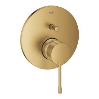 GROHE Essence bateria wannowo-prysznicowa podtynkowa, element zewnętrzny, złoty szczotkowany - brushed cool sunrise 24167GN1