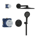 GROHE Grohtherm SmartControl podtynkowy zestaw prysznicowy z deszczownicą SmartActive 310, phantom black 34863KF0