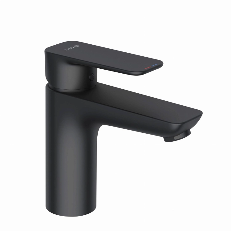 KLUDI Pure&Style 100 bateria umywalkowa bez korka, czarny mat, 402923975