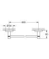 GROHE Essentials wieszak na ręcznik 80cm, chrom 40386001