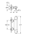 GROHE Grohtherm 1000 bateria prysznicowa z termostatem 34814003