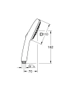 GROHE Tempesta Cube rączka prysznicowa, 3-strumienie, chrom 27574003
