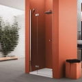 Novellini Brera Lite G drzwi prysznicowe skrzydłowe 95cm(94-96cm), lewe, do wnęki, profil chrom, szkło bezbarwne BRLTA95LS-1K+SAN1GPN-K