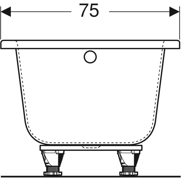 Geberit Perfect wanna prostokątna 160x75cm 554.072.01.1