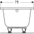 GEBERIT Perfect wanna prostokątna 170x75cm 554.073.01.1